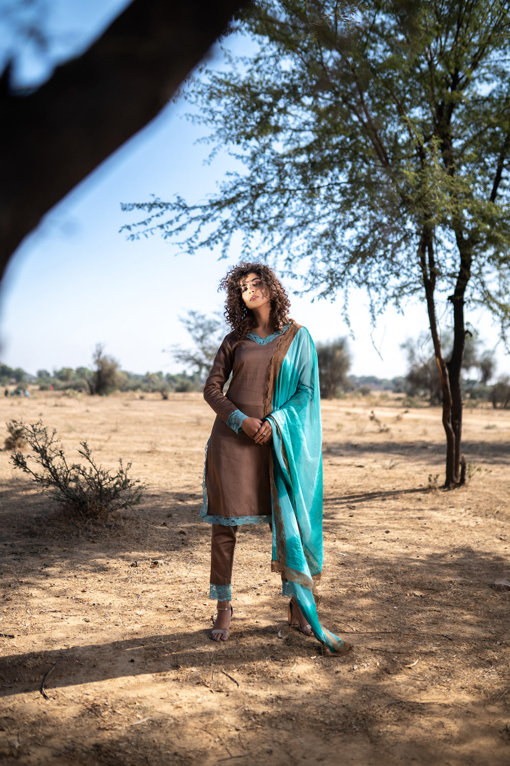 BURGUNDY ICED LACE SET