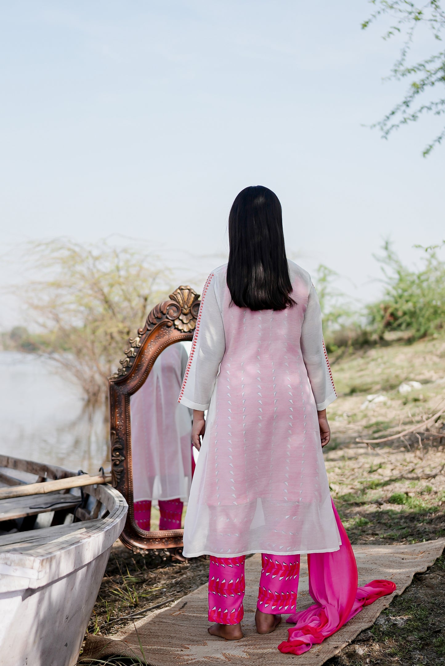 WHITE ROZAANA TWIN STYLER SET