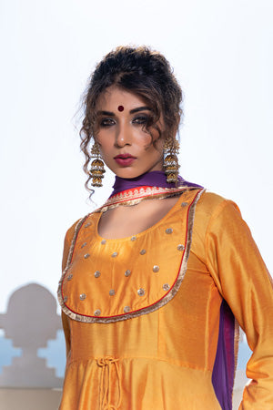 CANARY YELLOW ACHKAN SET
