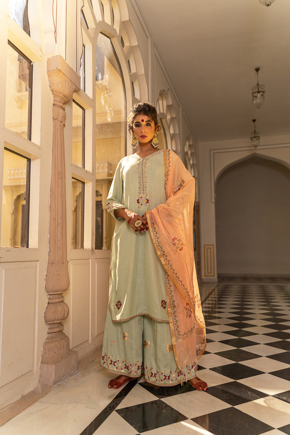 PASTEL SHARARA SET