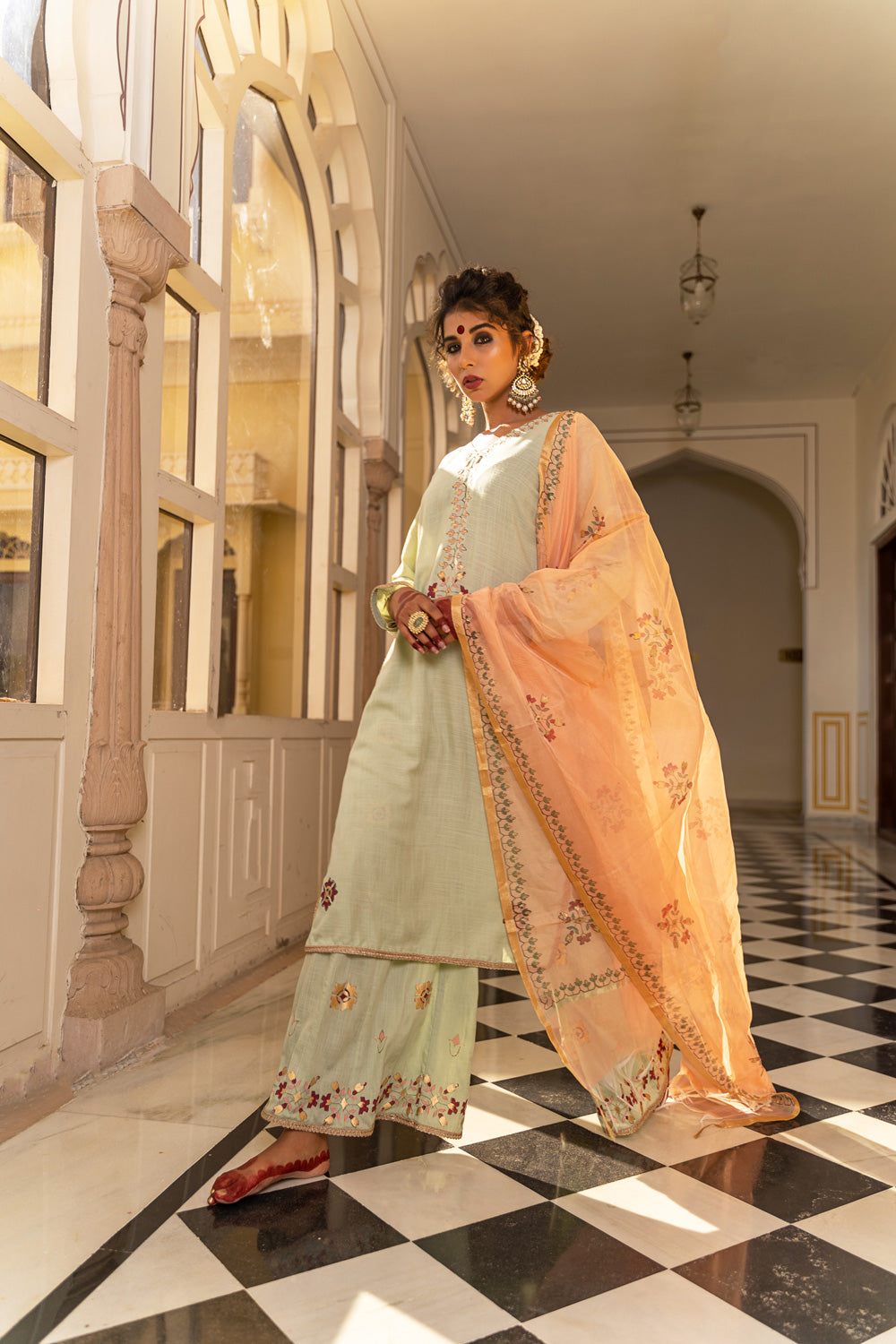 PASTEL SHARARA SET