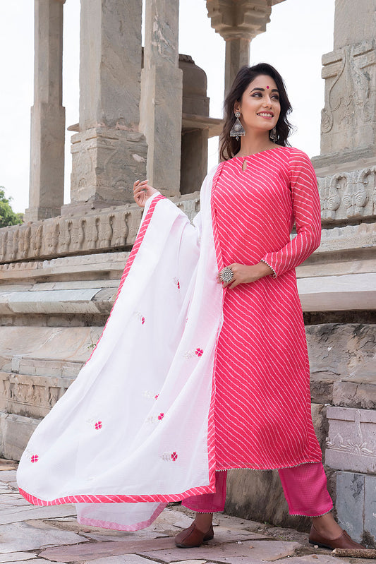 CORAL PINK  SUIT SET