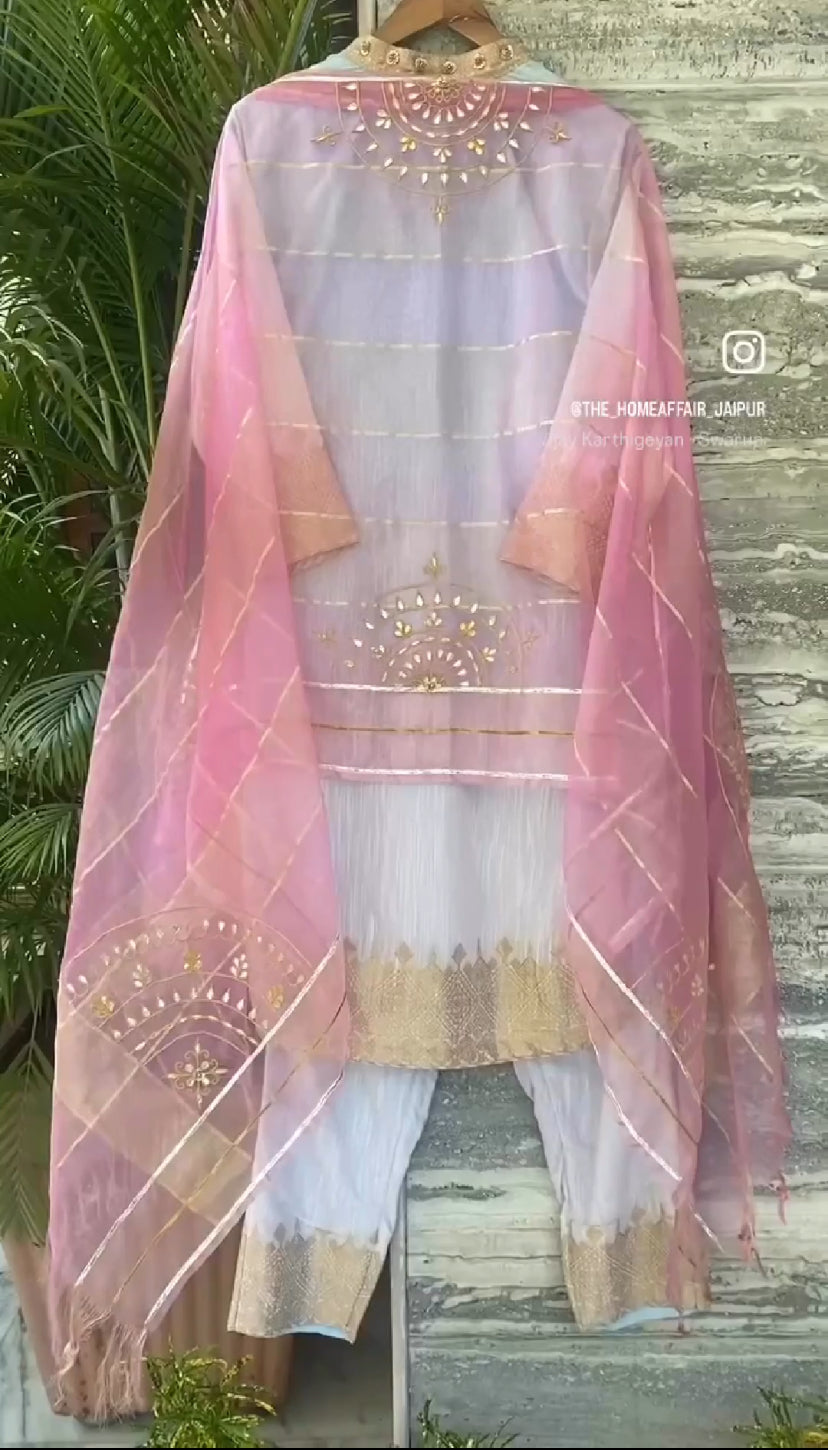 SHADED SORBET STRAIGHT SUIT