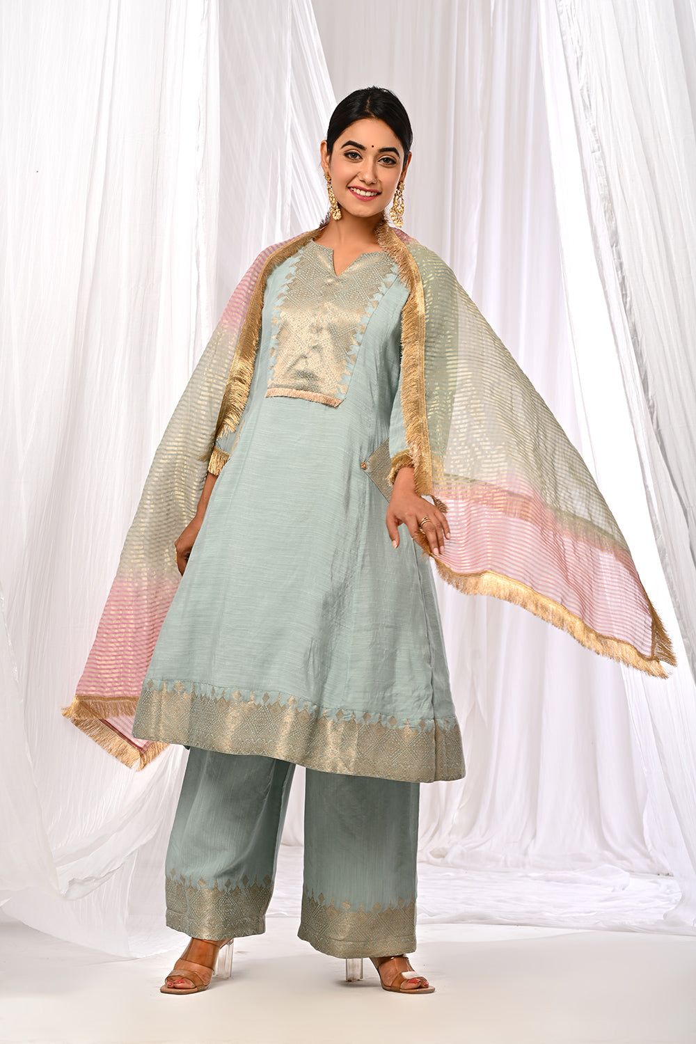 POWDER BLUE SUKOON SET