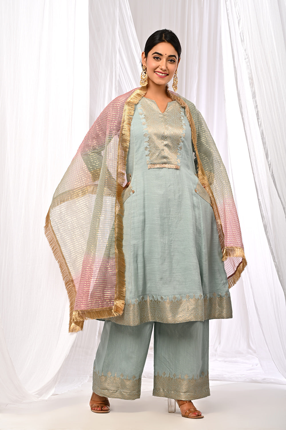 POWDER BLUE SUKOON SET