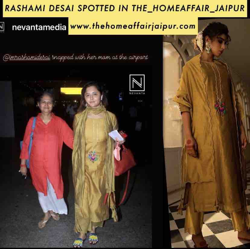 MUSTARD EMBROIDERED SET