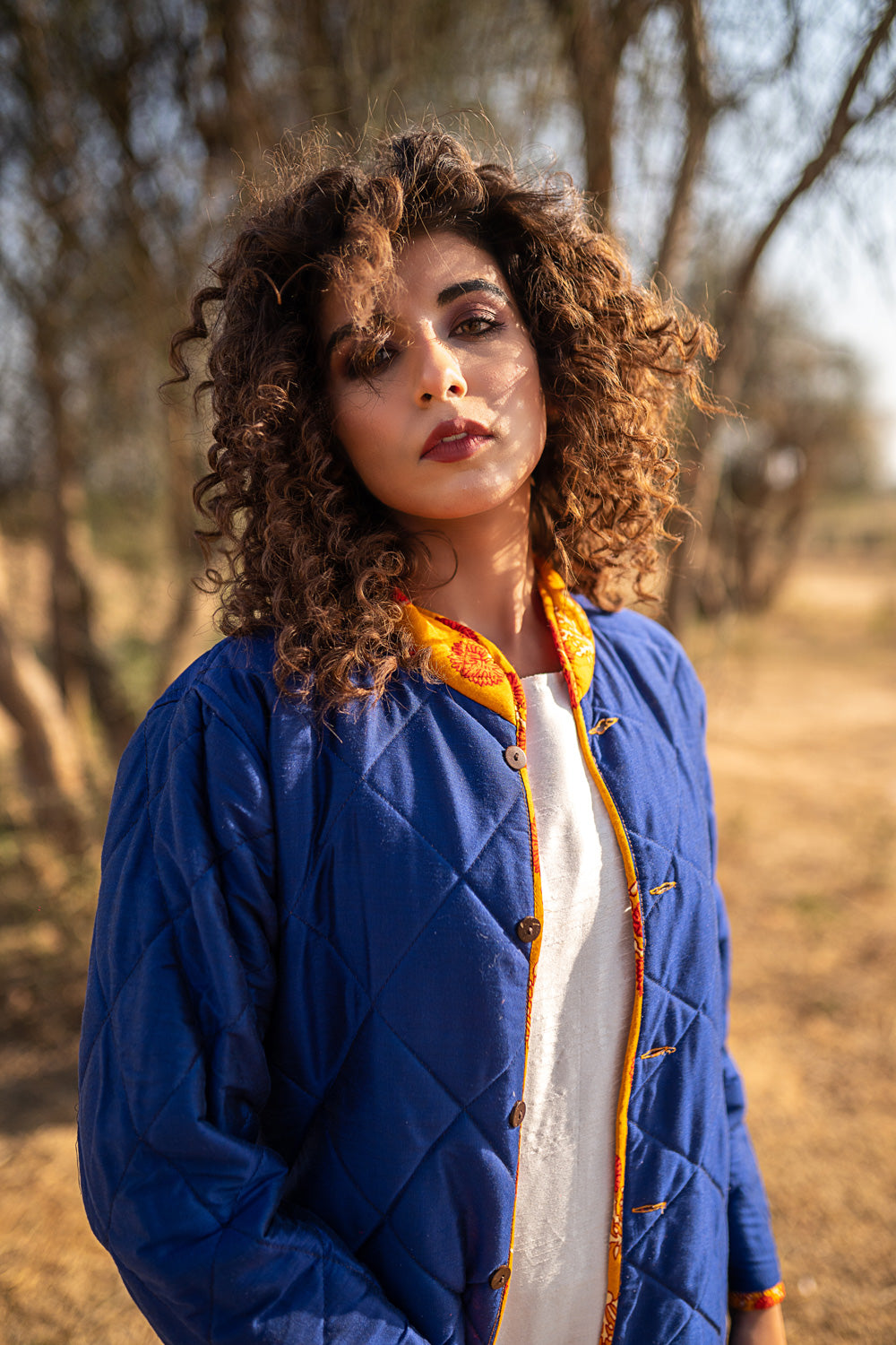 REVERSIBLE HAND BLOCKED JACKET