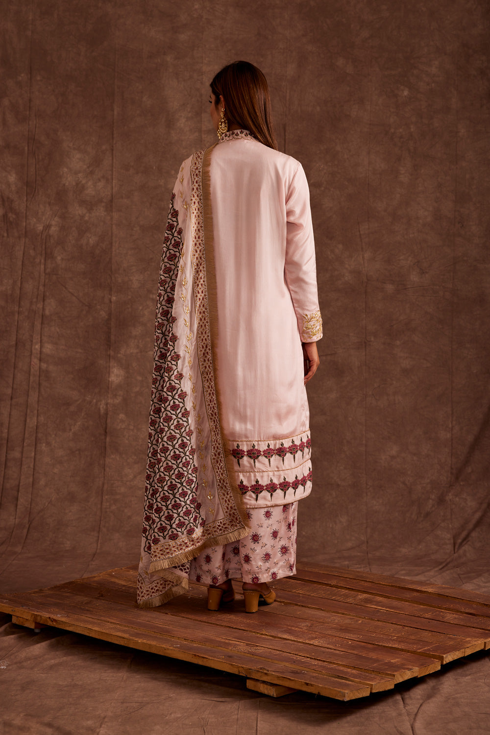 BLUSHED PESHAWARI SUIT