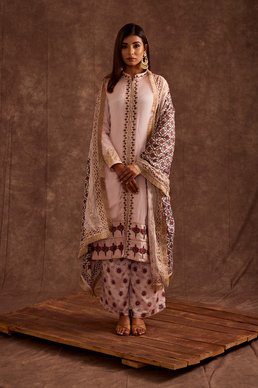 BLUSHED PESHAWARI SUIT