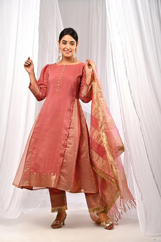 VINTAGE BLUSH PEACH SUKOON SET