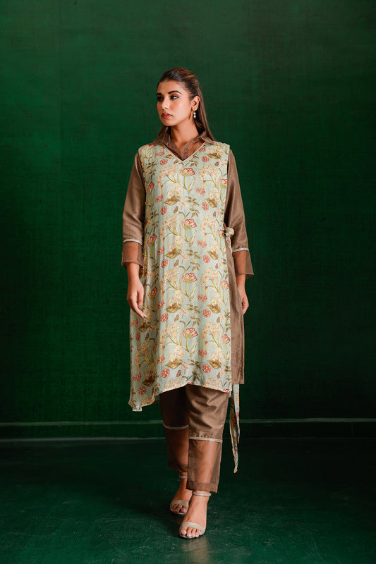 BROWN GREEN 2-IN-1 STYLER SET