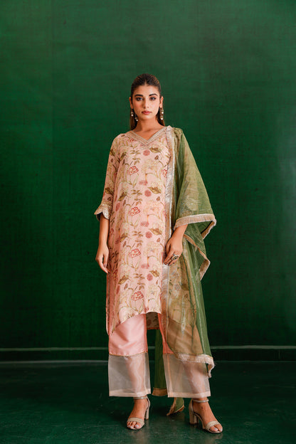 PEACH MARODI HANDWORK SUIT