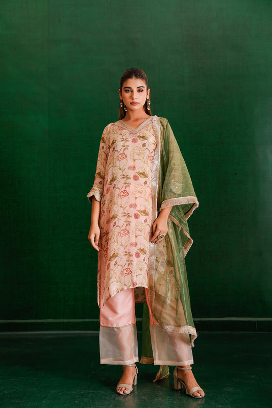 PEACH MARODI HANDWORK SUIT