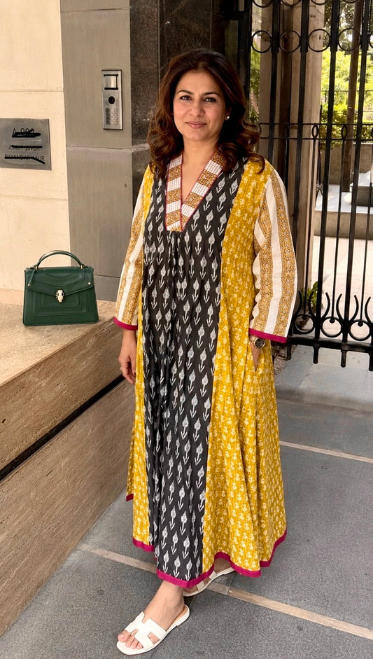 IKKAT PURE COTTON DRESS