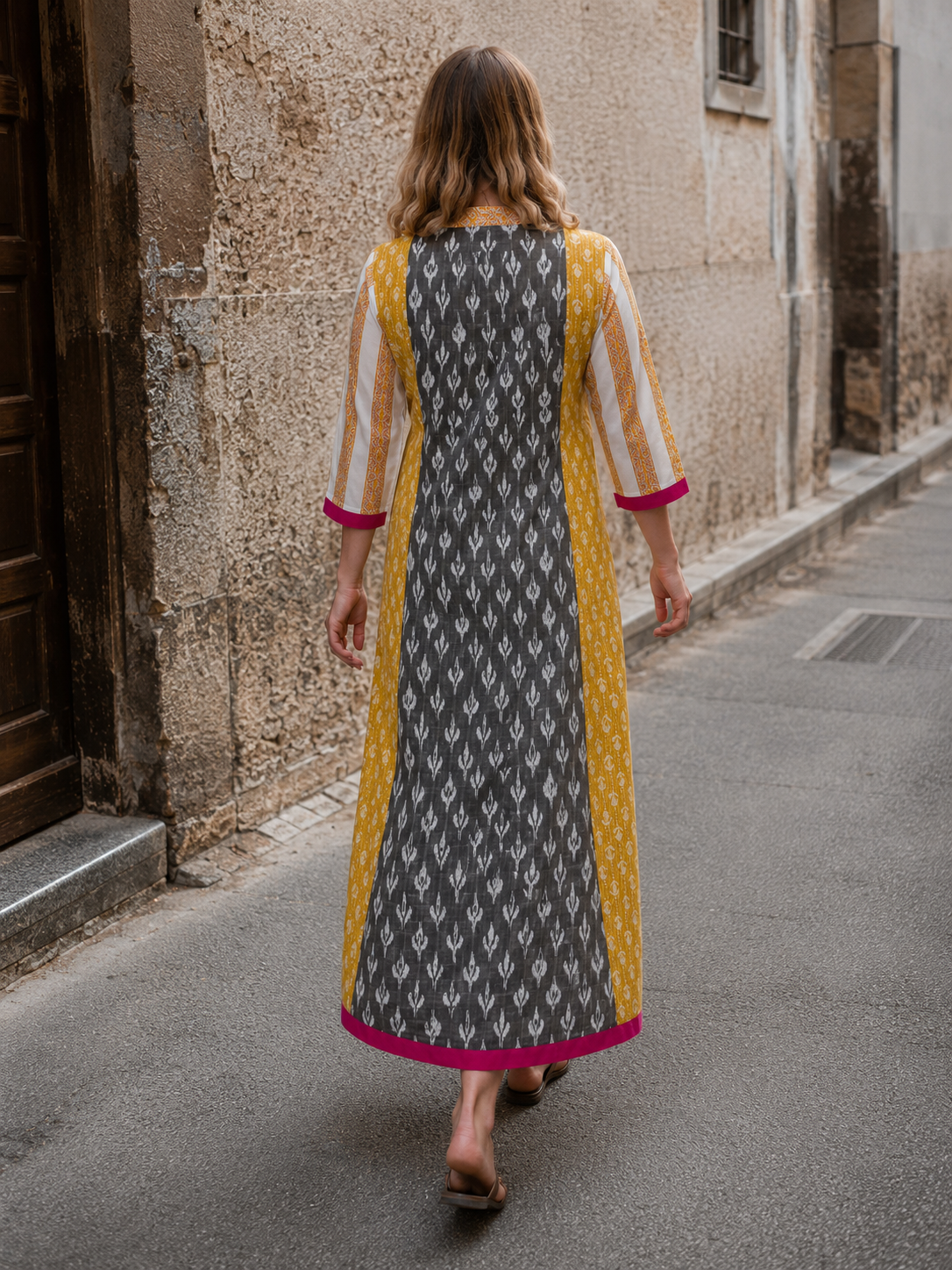 IKKAT PURE COTTON DRESS
