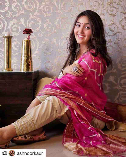 PINK GOTAPATTI DUPATTA SUITSET