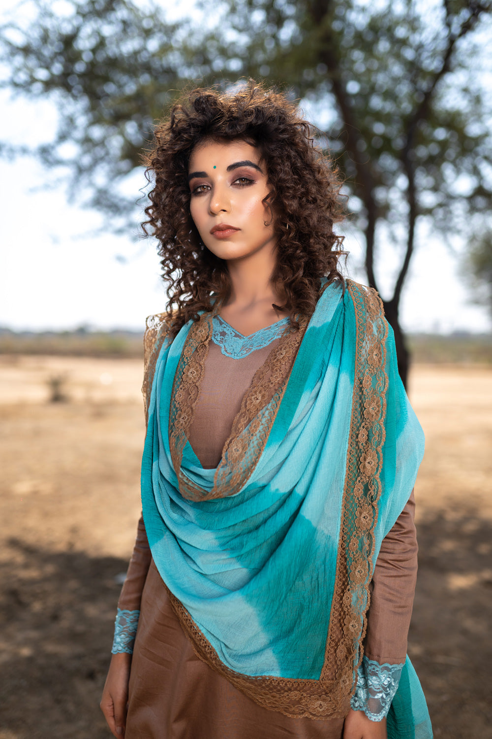 BURGUNDY ICED LACE SET