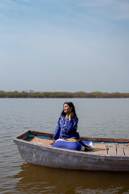 PERSIAN BLUE ROZAANA SET