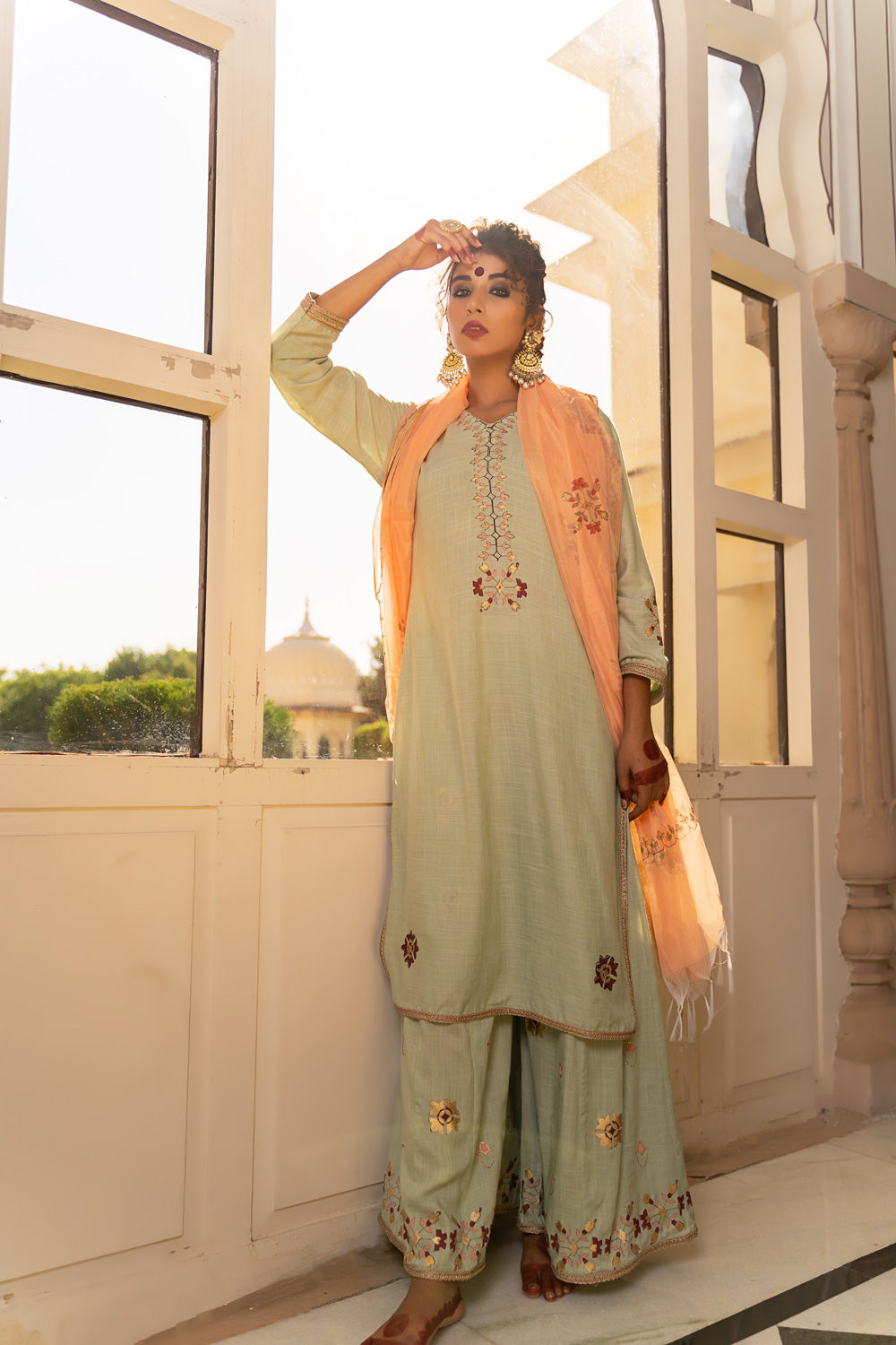 PASTEL SHARARA SET