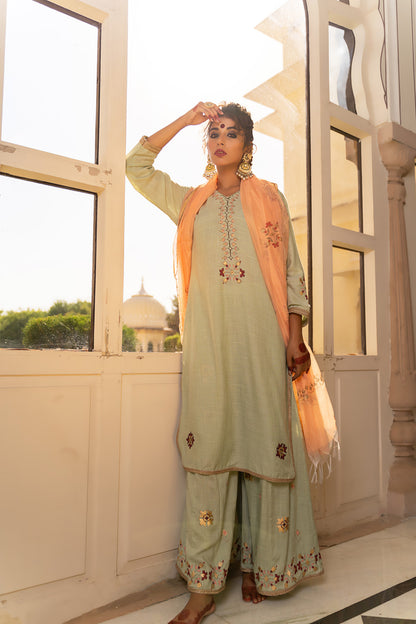 PASTEL SHARARA SET