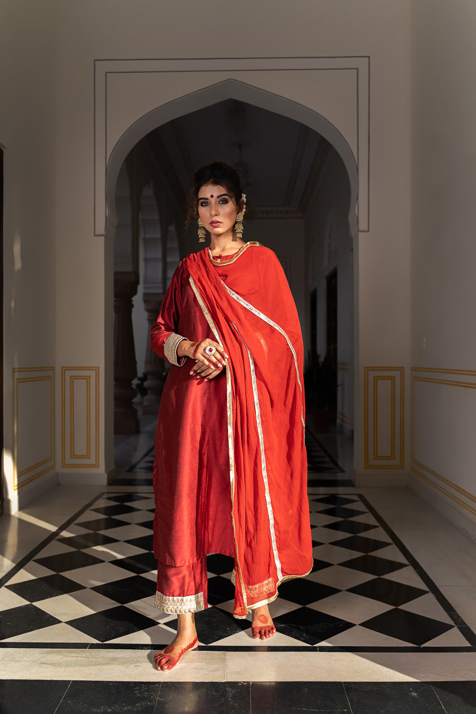 VINTAGE MAROON GREY SUITSET