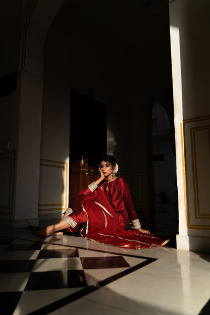 VINTAGE MAROON GREY SUITSET