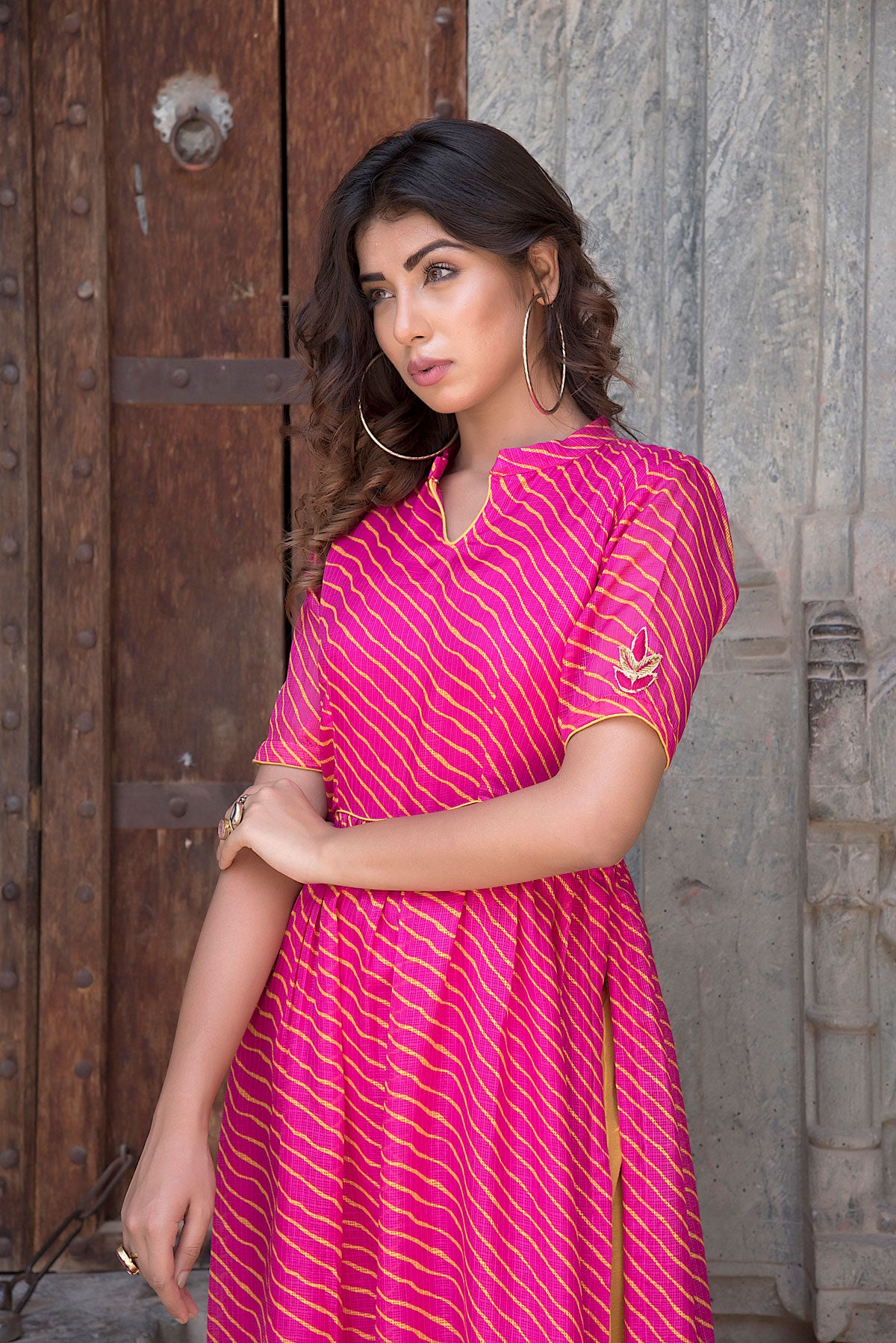 PINK YELLOW MOTIF SET