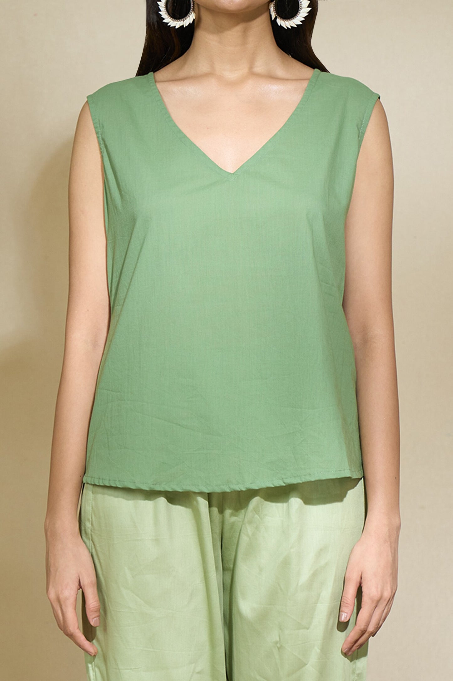 GREEN MULTIPRINT MIRROR SHIRT