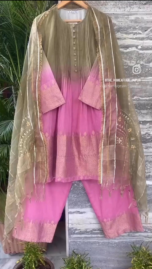 SHADED OLIVEPINK SET