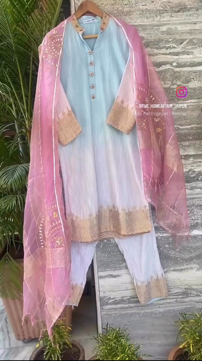 SHADED SORBET STRAIGHT SUIT