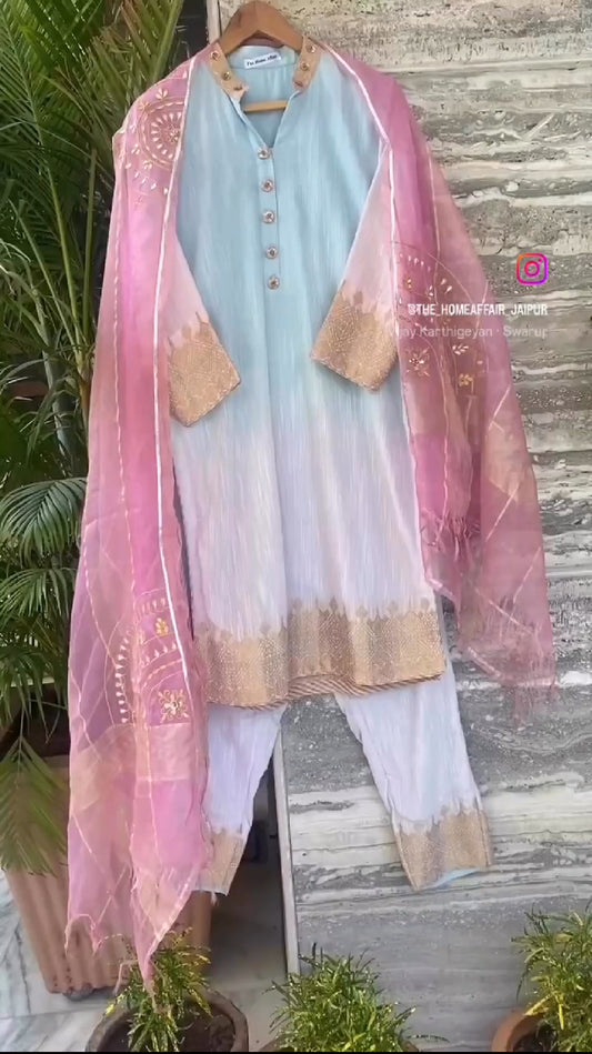 SHADED SORBET STRAIGHT SUIT