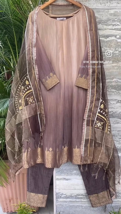 SHADED MOCHA TUNIC SUIT