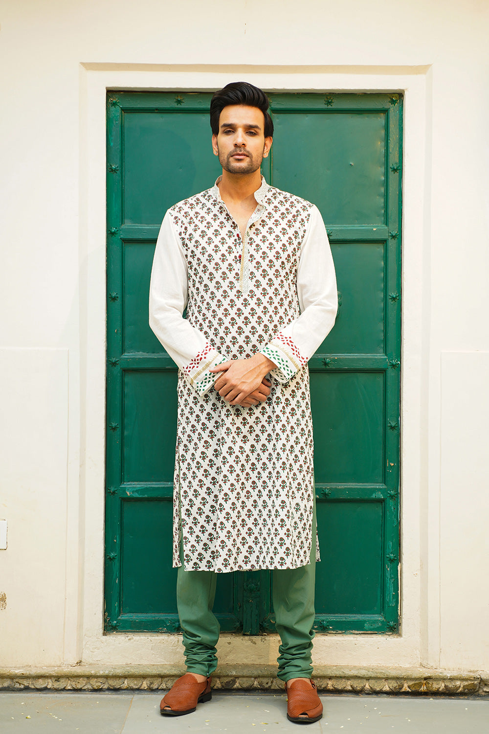 SANGANERI MEN'S KURTA