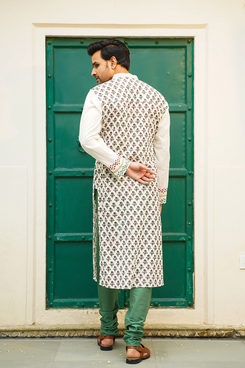 SANGANERI MEN'S KURTA