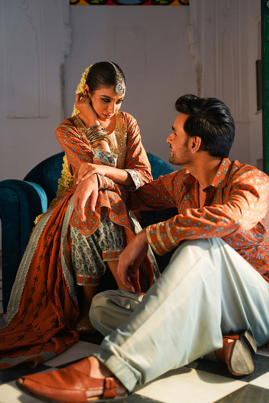 RUST PESHAWARI COUPLE