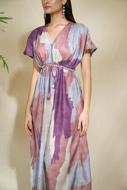 GEOMETRIC KAFTAN DRESS