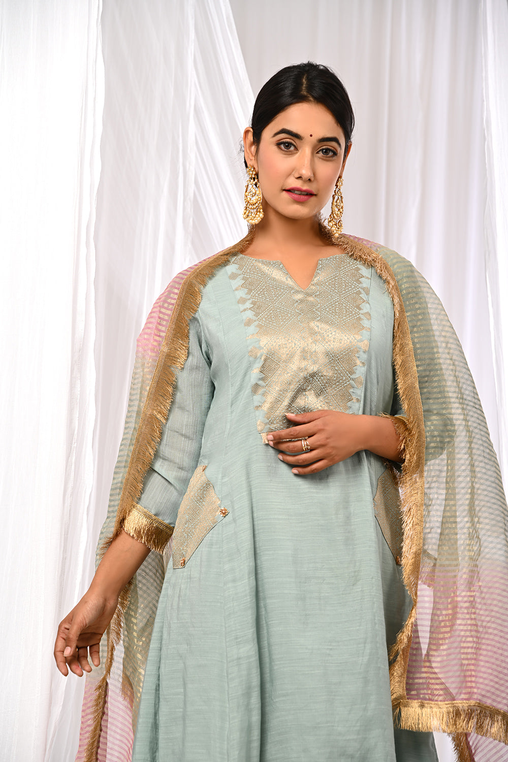 POWDER BLUE SUKOON SET