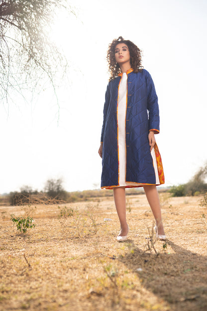 REVERSIBLE HAND BLOCKED JACKET