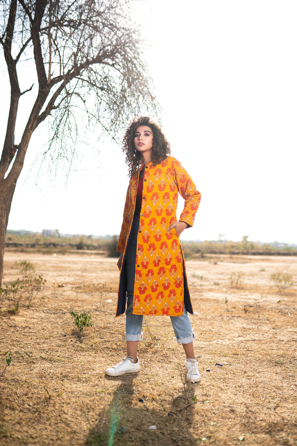 REVERSIBLE HAND BLOCKED JACKET