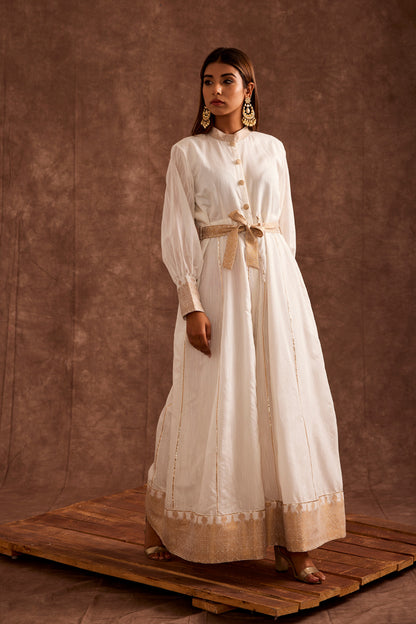 FLAIRED IVORY JUMPSUIT