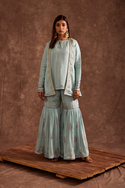 JACKETED GHARARA SET