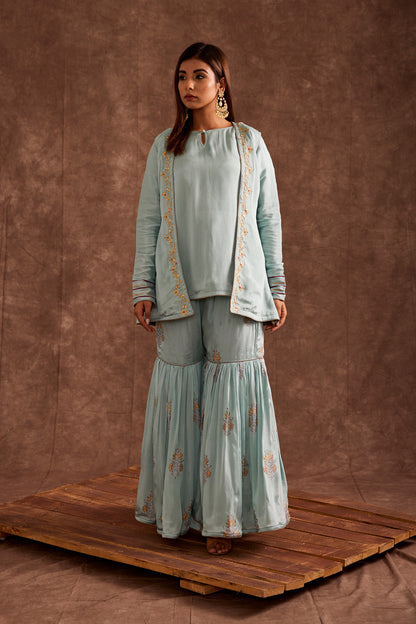 JACKETED GHARARA SET