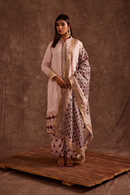 BLUSHED PESHAWARI SUIT
