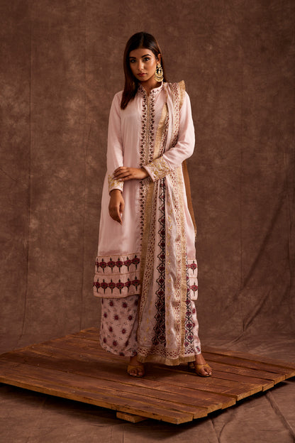 BLUSHED PESHAWARI SUIT