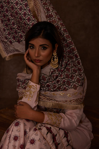 BLUSHED PESHAWARI SUIT