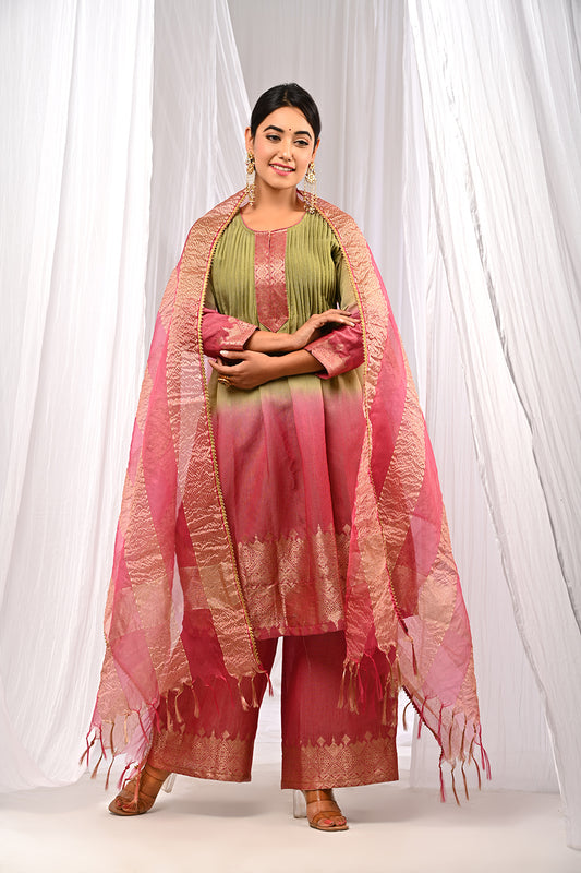 SHADED MEHNDI SUKOON SET