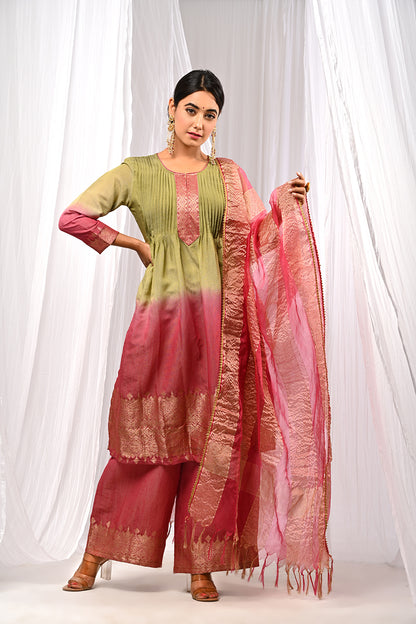 SHADED MEHNDI SUKOON SET