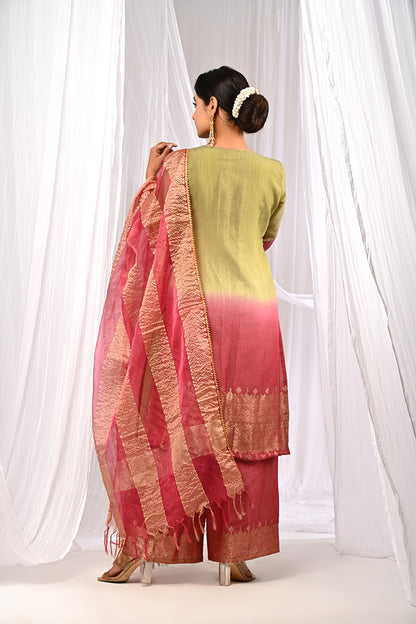 SHADED MEHNDI SUKOON SET