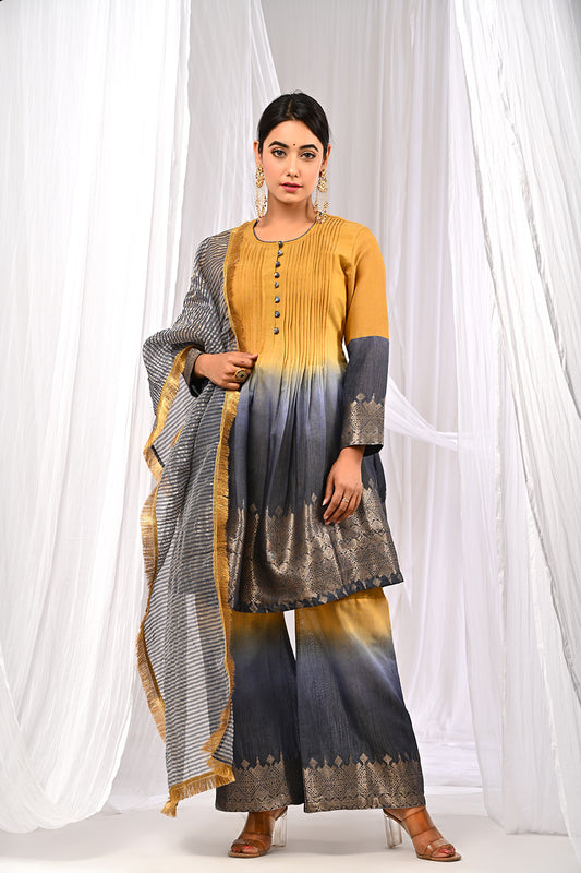 SHADED MUSTARD SUKOON SET