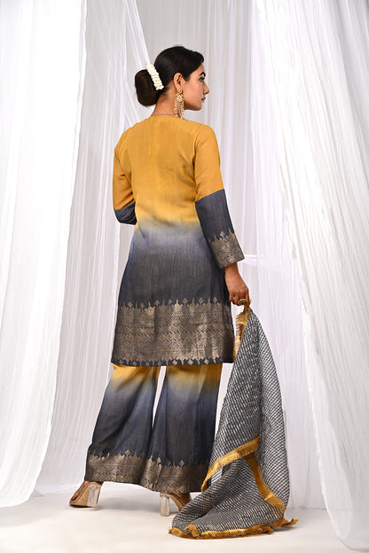 SHADED MUSTARD SUKOON SET